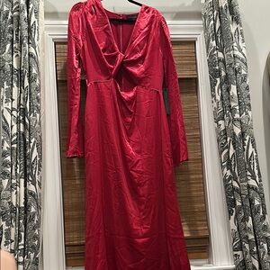 Elegant Fuscia Bell Sleeve House Of Harlowe Revolve Dress